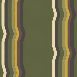 Off - Set Retro Stripe wallpaper - Greens