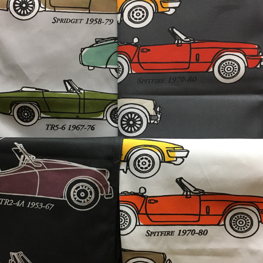 British Classic Cars Tea Towel