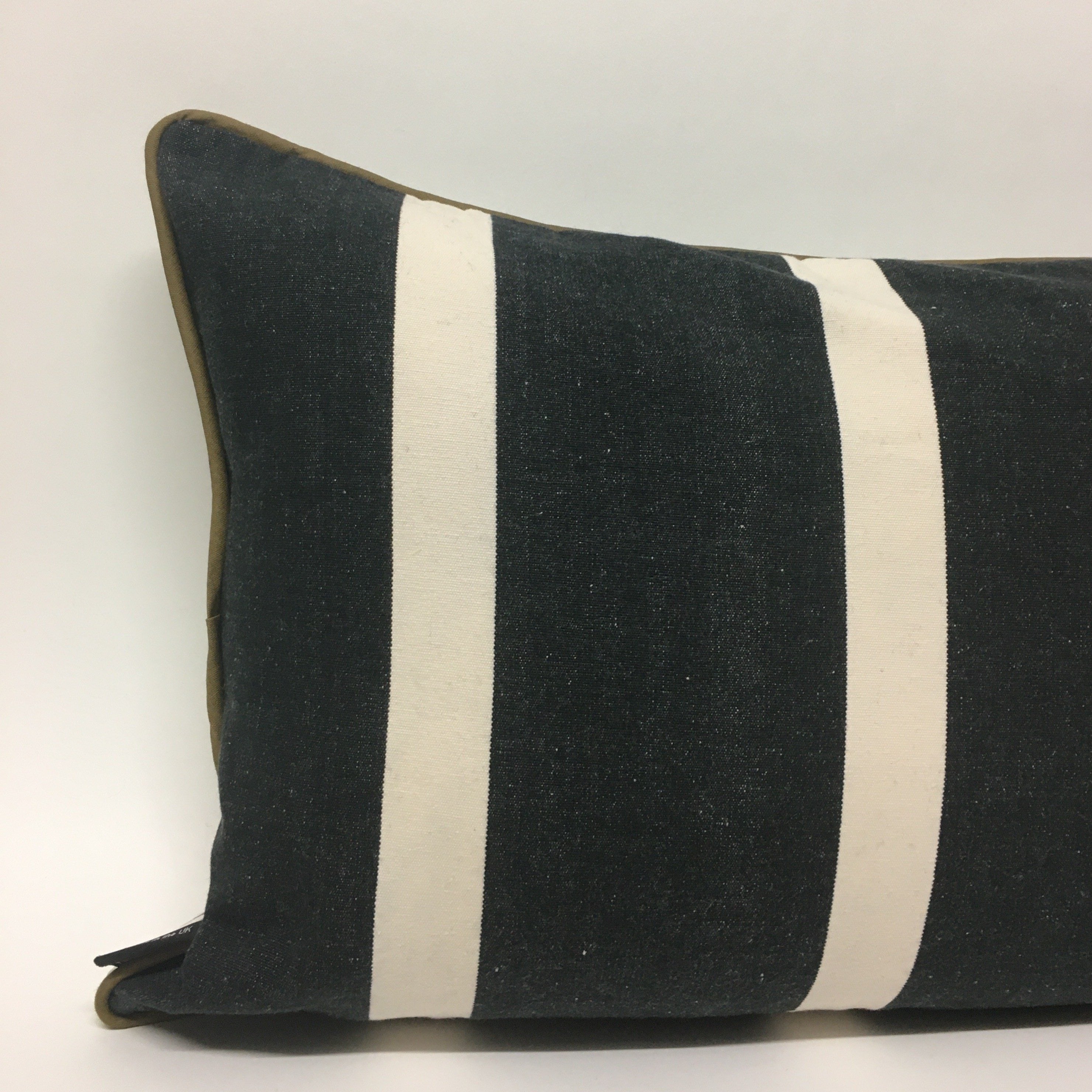 Black + White Striped Cushions