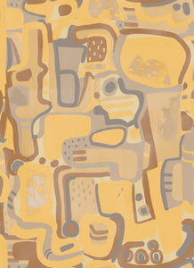 Cubist Jigsaw Wallpaper - Sunflower