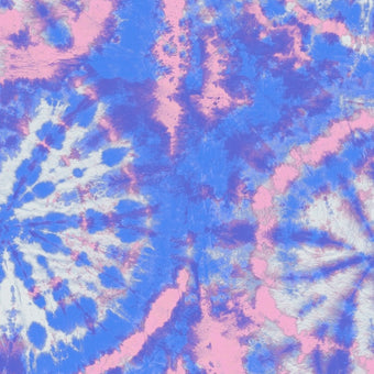 Tie Dye Circle Wallpaper - Cerulean Blue