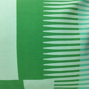 Combed Stripe Cushion - Mint, pistachio + emerald