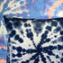 Tie dye Circle  Velvet Cushion - Indigo