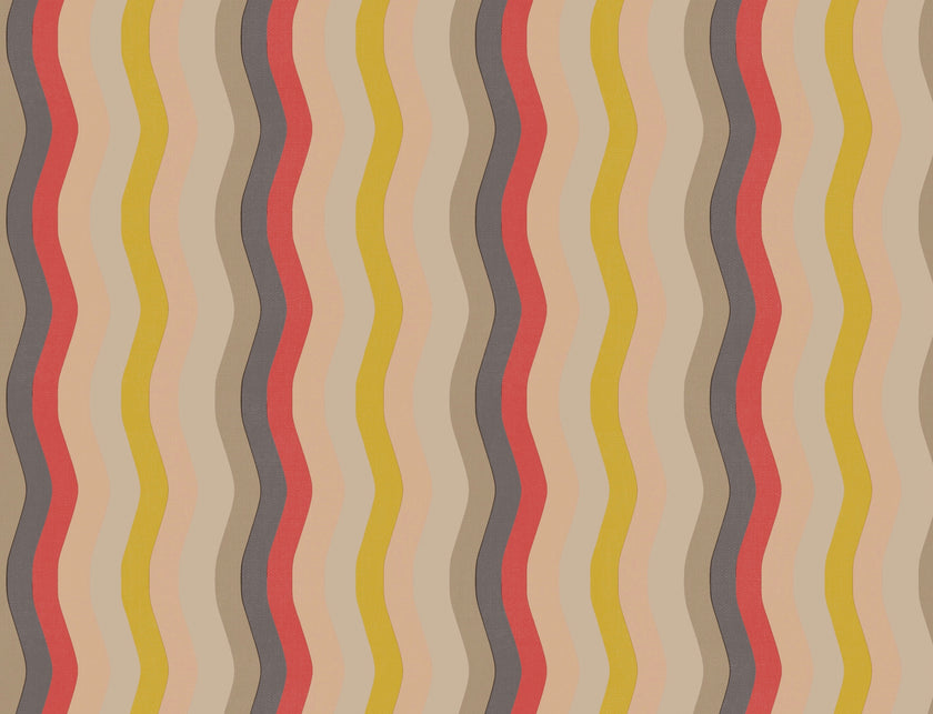 Wavy Stripe Wallpaper