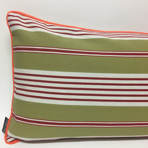 Multi Striped Cushions - khaki