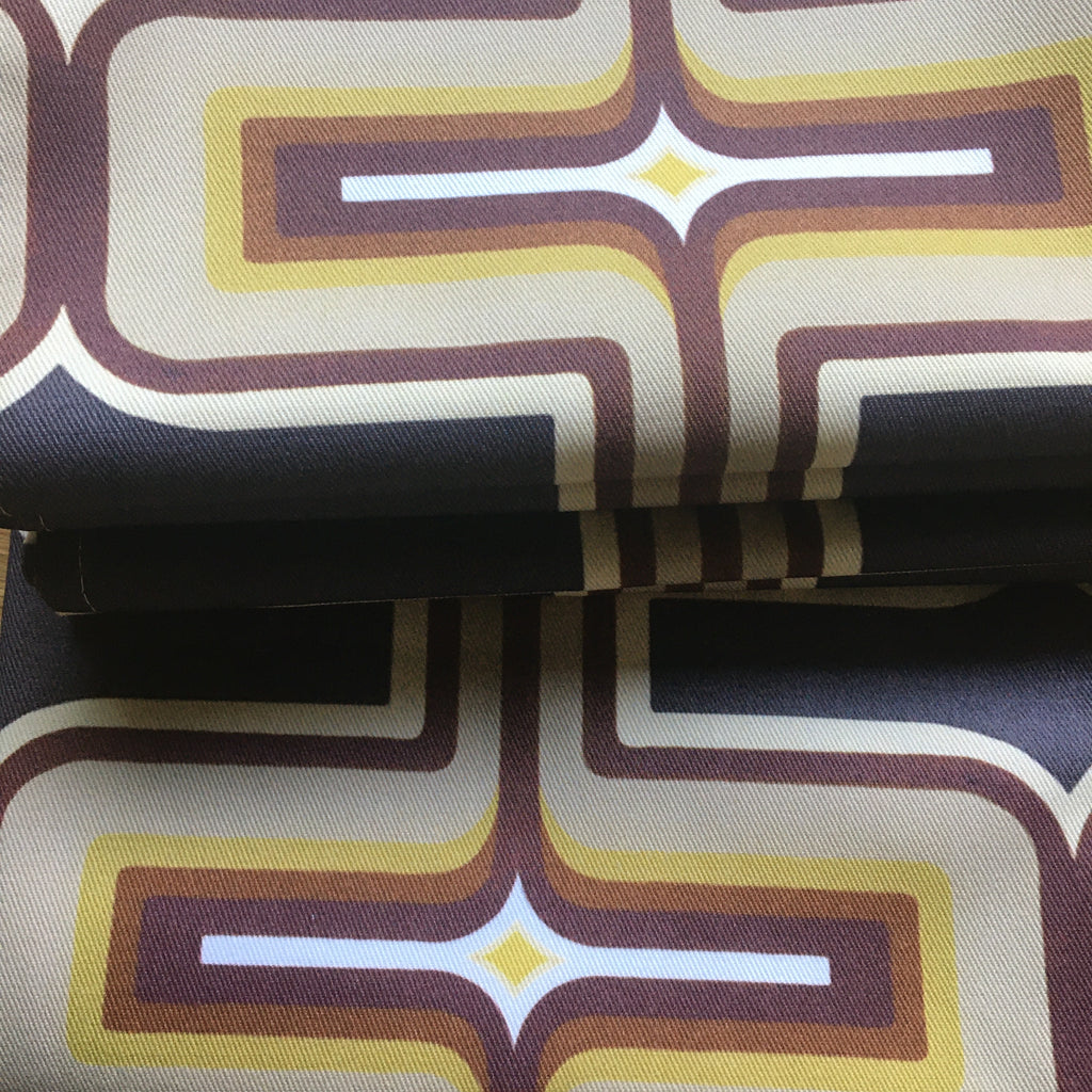 Retro Geometric Tea Towel