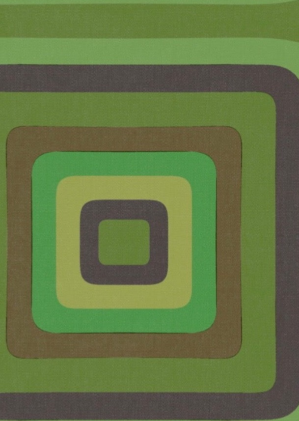 Retro Square Geometric wallpaper - Viridian