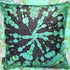 Tie Dye Circle  Velvet Cushion - Jade