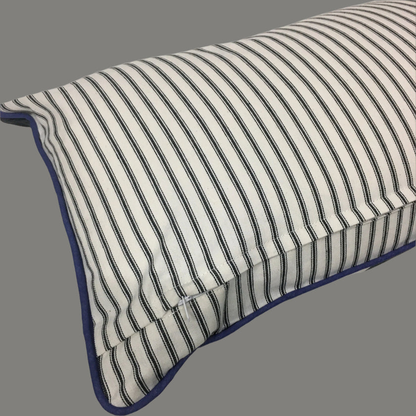 Black + White Striped Cushions