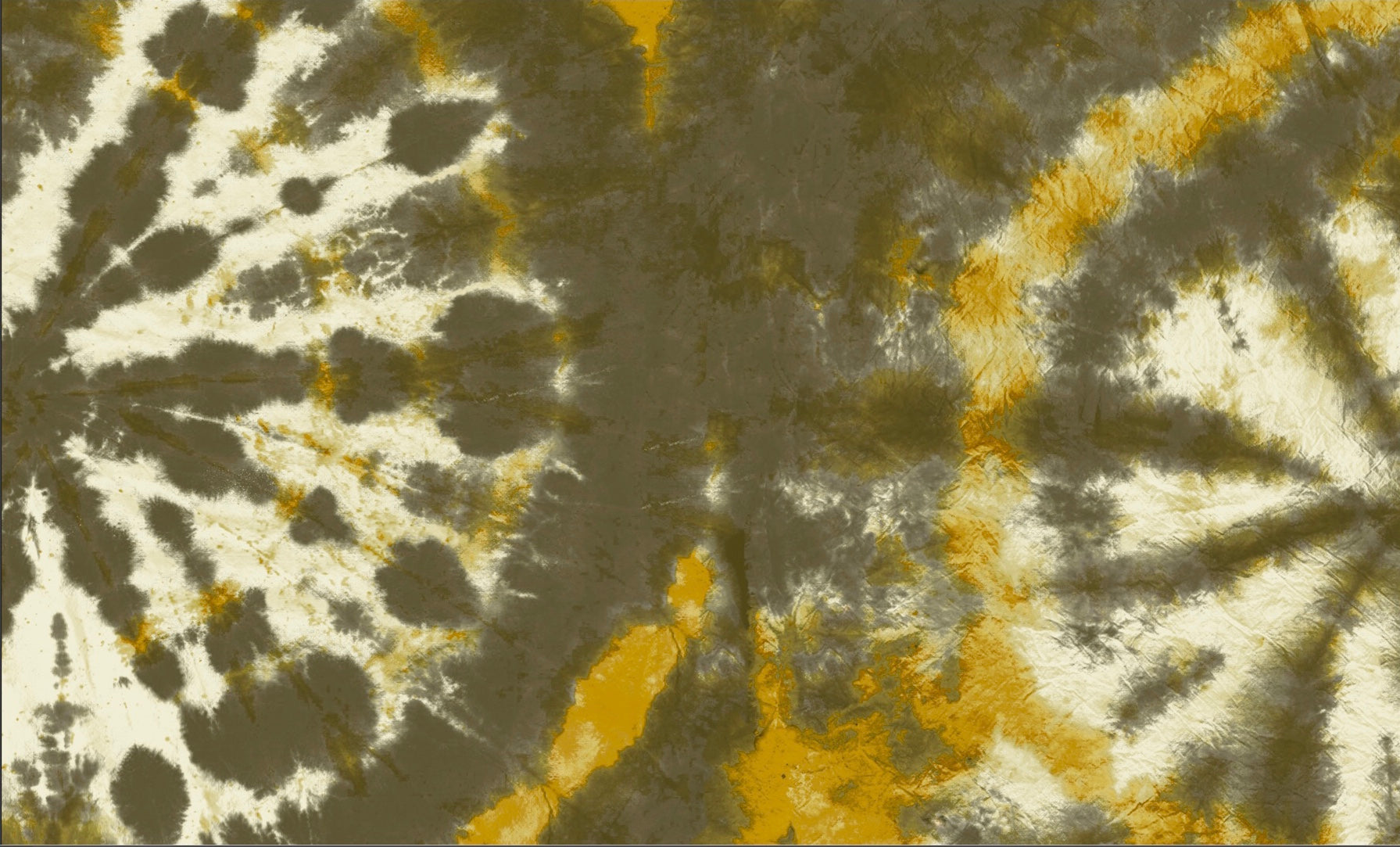 Tie dye circle Wallpaper - Khaki / Mustard