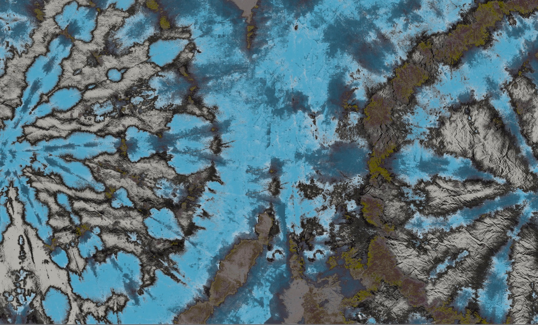 Tie Dye Circle Wallpaper - Teal