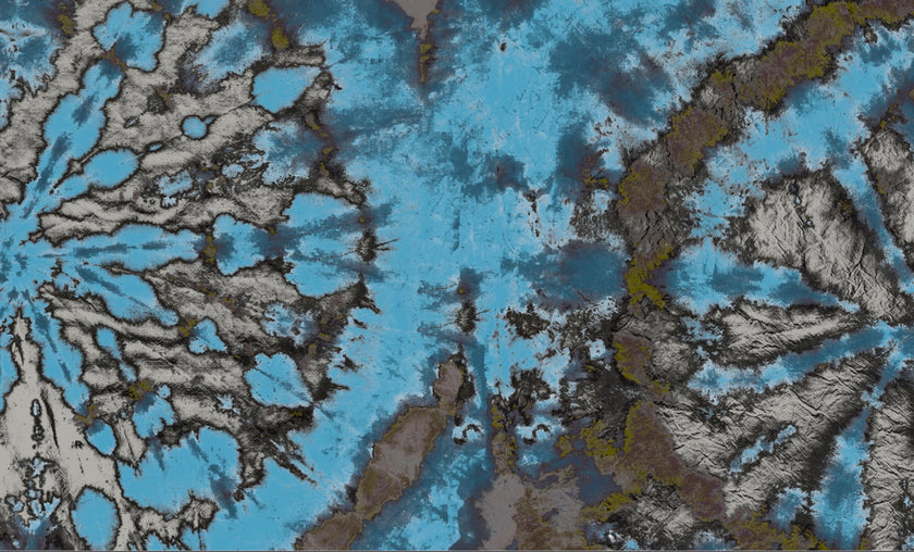 Tie Dye Circle Wallpaper - Teal