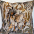 Watercolour Floral Velvet Cushion - Flax
