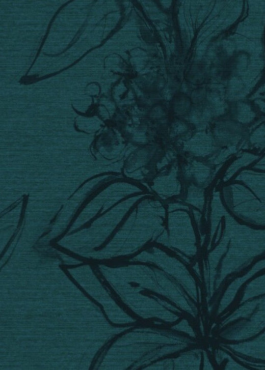 Aquatint Large Panel Floral Wallpaper