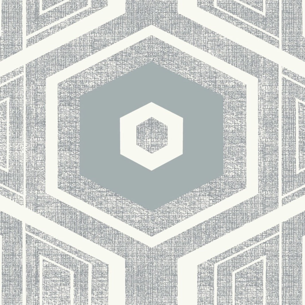 Retro Textured Polygon. Grey