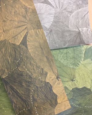 Stitched Leaf Wallpaper 2