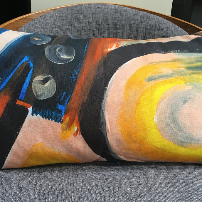 A gorgeous cushion created from artwork produced in the sharon jane studio. 