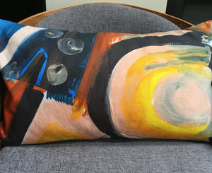 A gorgeous cushion created from artwork produced in the sharon jane studio. 