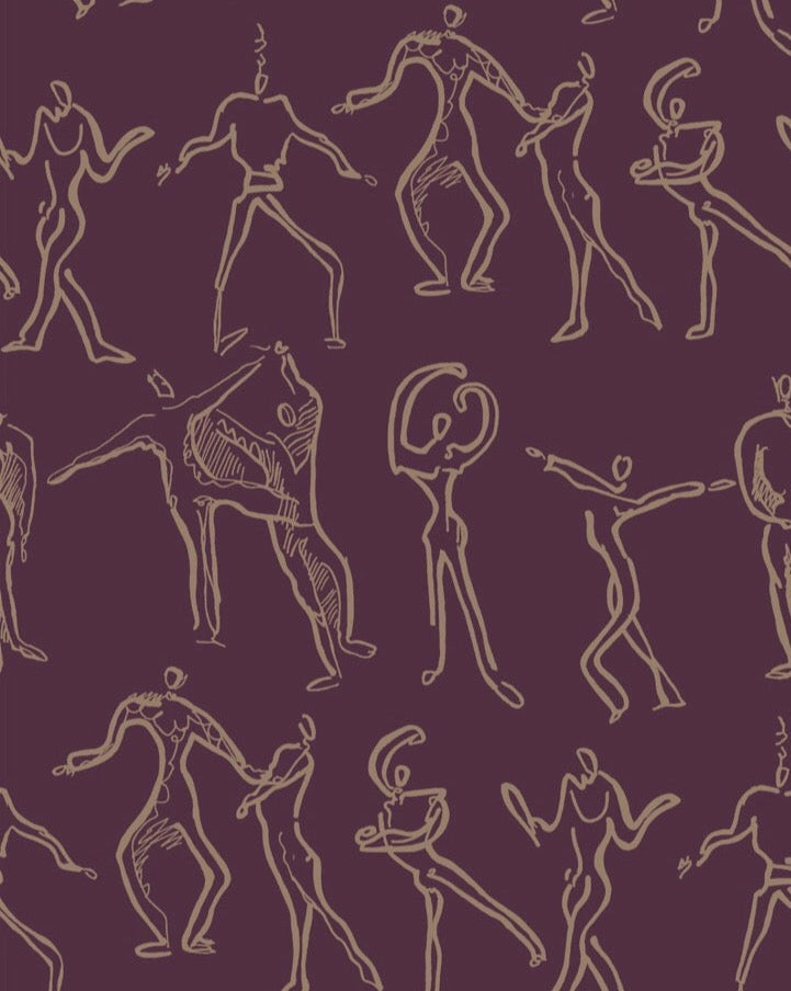 Dancers Wallpaper - Berry