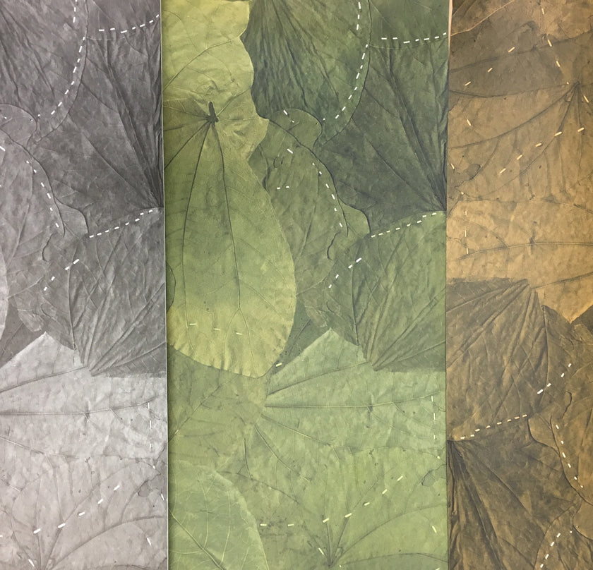 Stitched Leaf Wallpaper