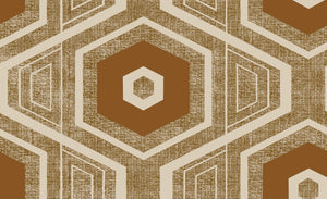 Retro Textured Polygon. Brown