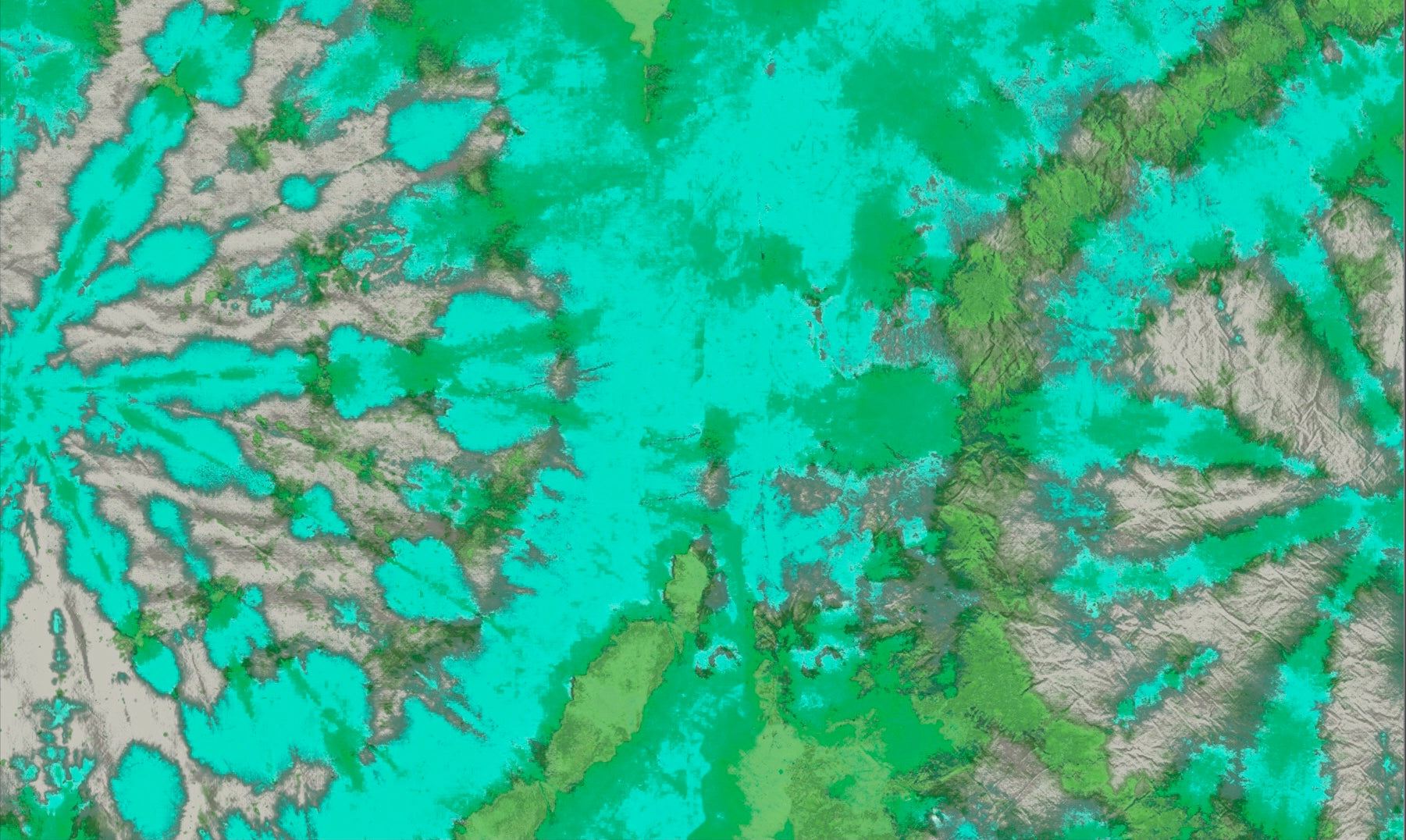 Tie Dye Circle Wallpaper - Jade