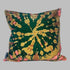 Tie dye Circle  Velvet Cushion - Ochre