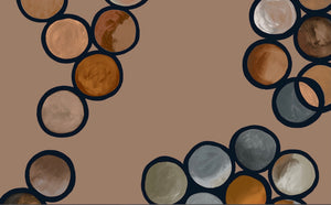 Ombré Circle Wallpaper - Clay & Terracotta