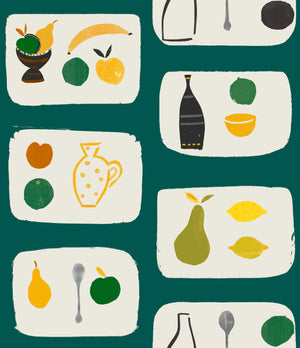 Naive Fruit Wallpaper - Greengage