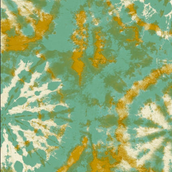 Tie Dye Circle Wallpaper - Petrol