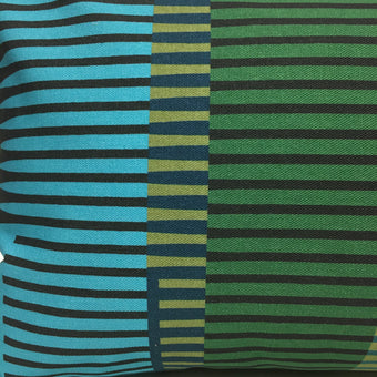 Combed Stripe Cushion - Olive