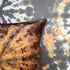 Tie dye Circle  Velvet Cushion - Mustard