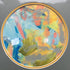 Expressive Abstract Circular Print Yellow + Grey Mount
