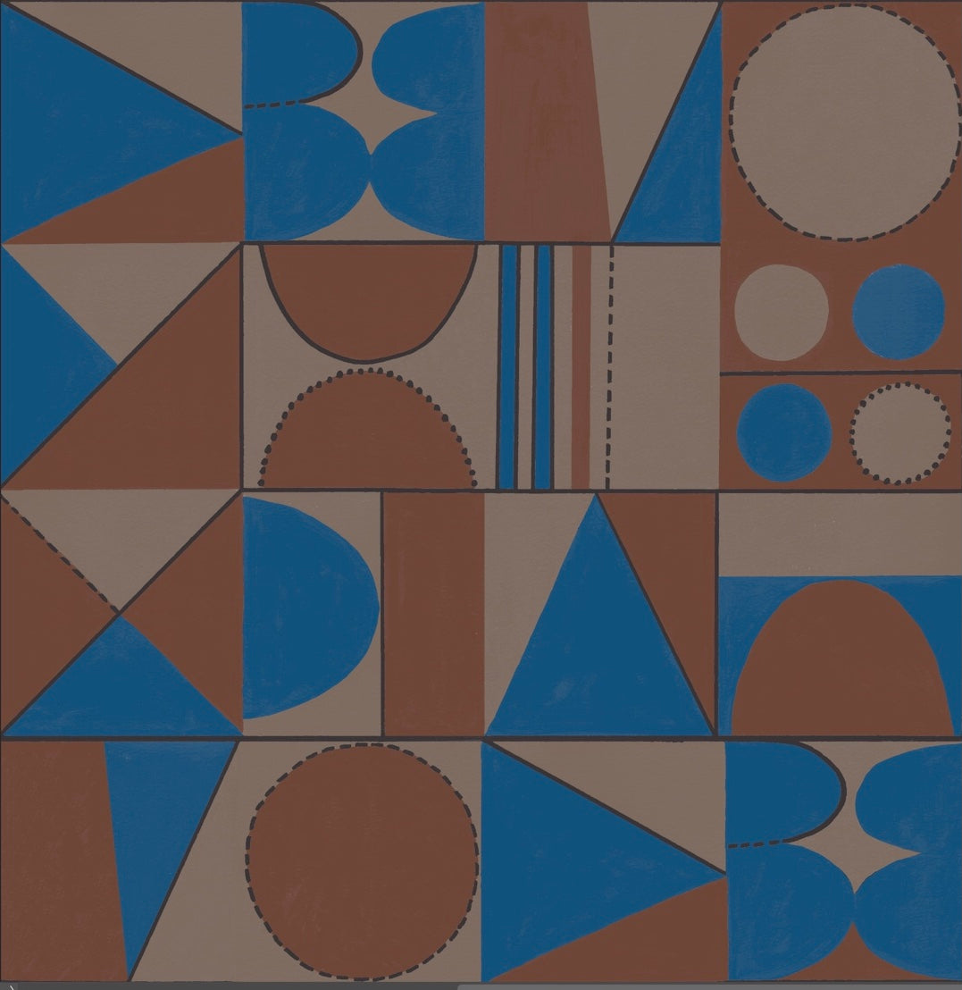 Taking Shape Wallpaper- Petrol