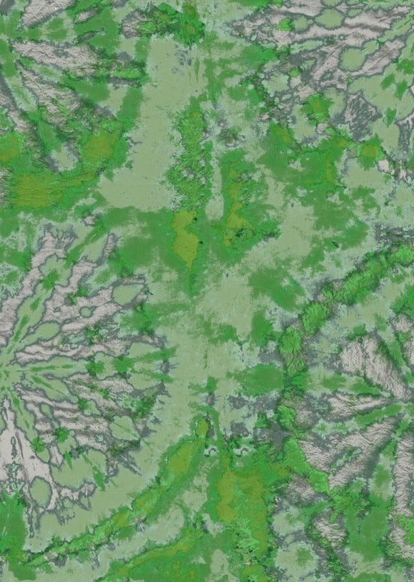 Tie Dye Circle Wallpaper - Moss