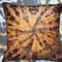 Tie dye Circle  Velvet Cushion - Mustard