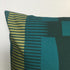 Square Combed Stripe Cushion - Teal