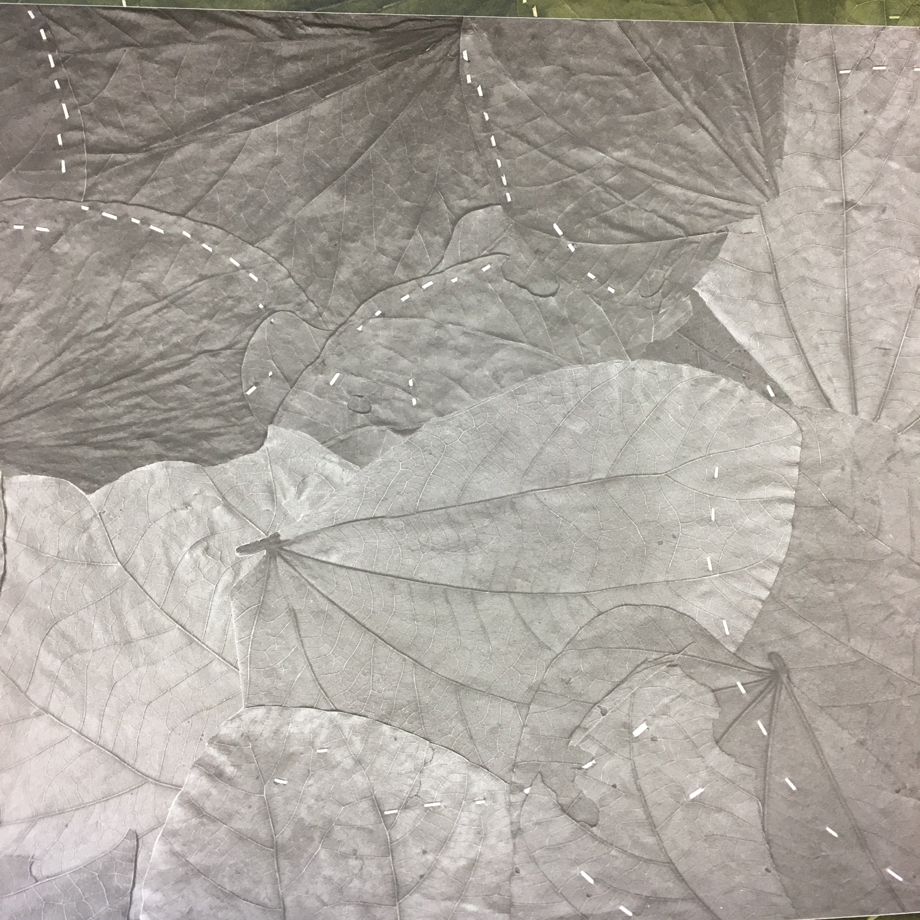 Stitched Leaf Wallpaper 2