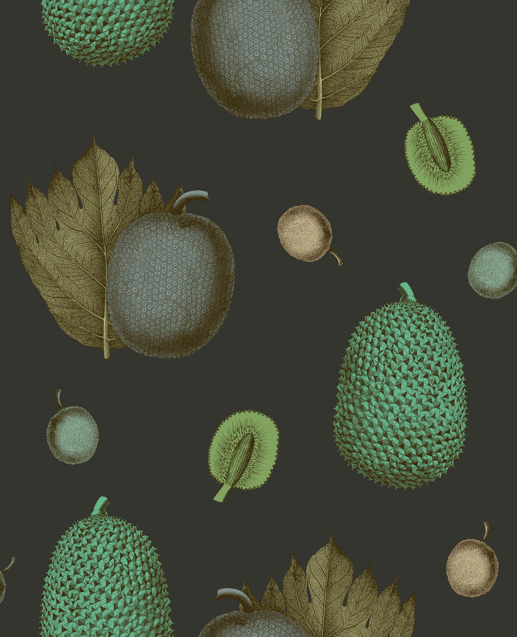 Tropical Fruit Wallpaper - Graphite