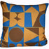 Taking Shape Cushion - Linen, Mustard + Blue