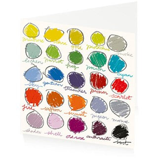 ‘ Colour Palette’ Greetings Card