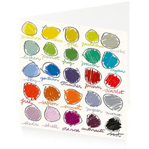 ‘ Colour Palette’ Greetings Card