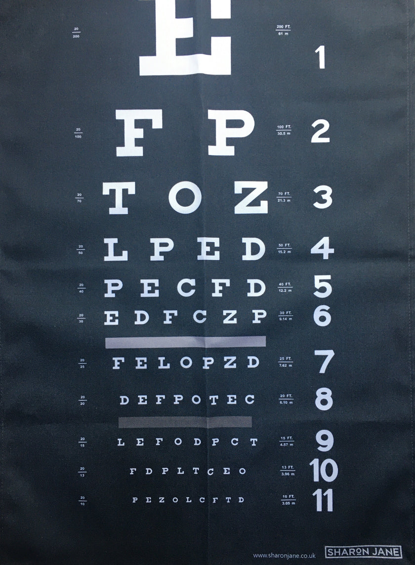 ‘Eye Test’ Tea Towel