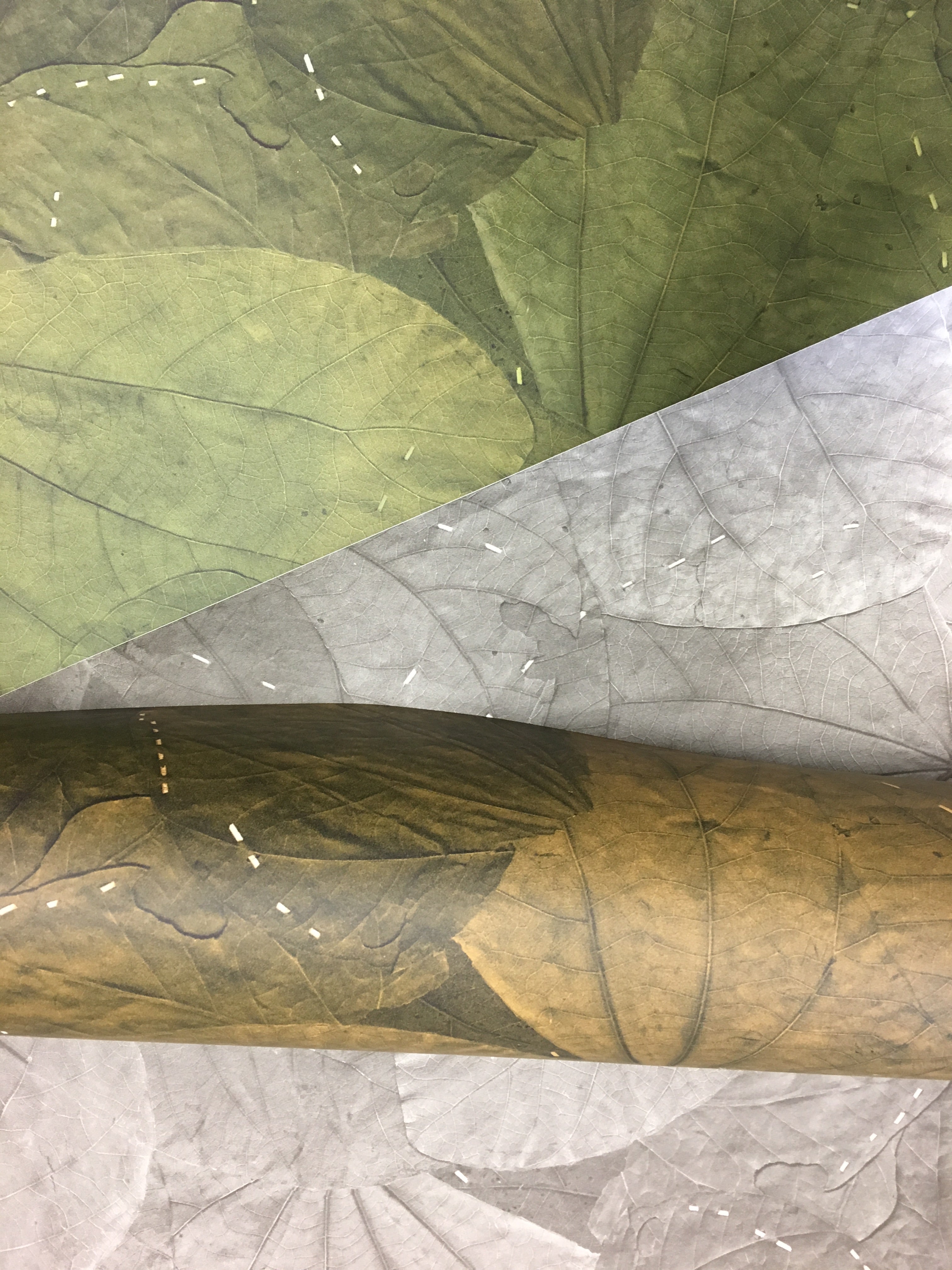 Stitched Leaf Wallpaper 2