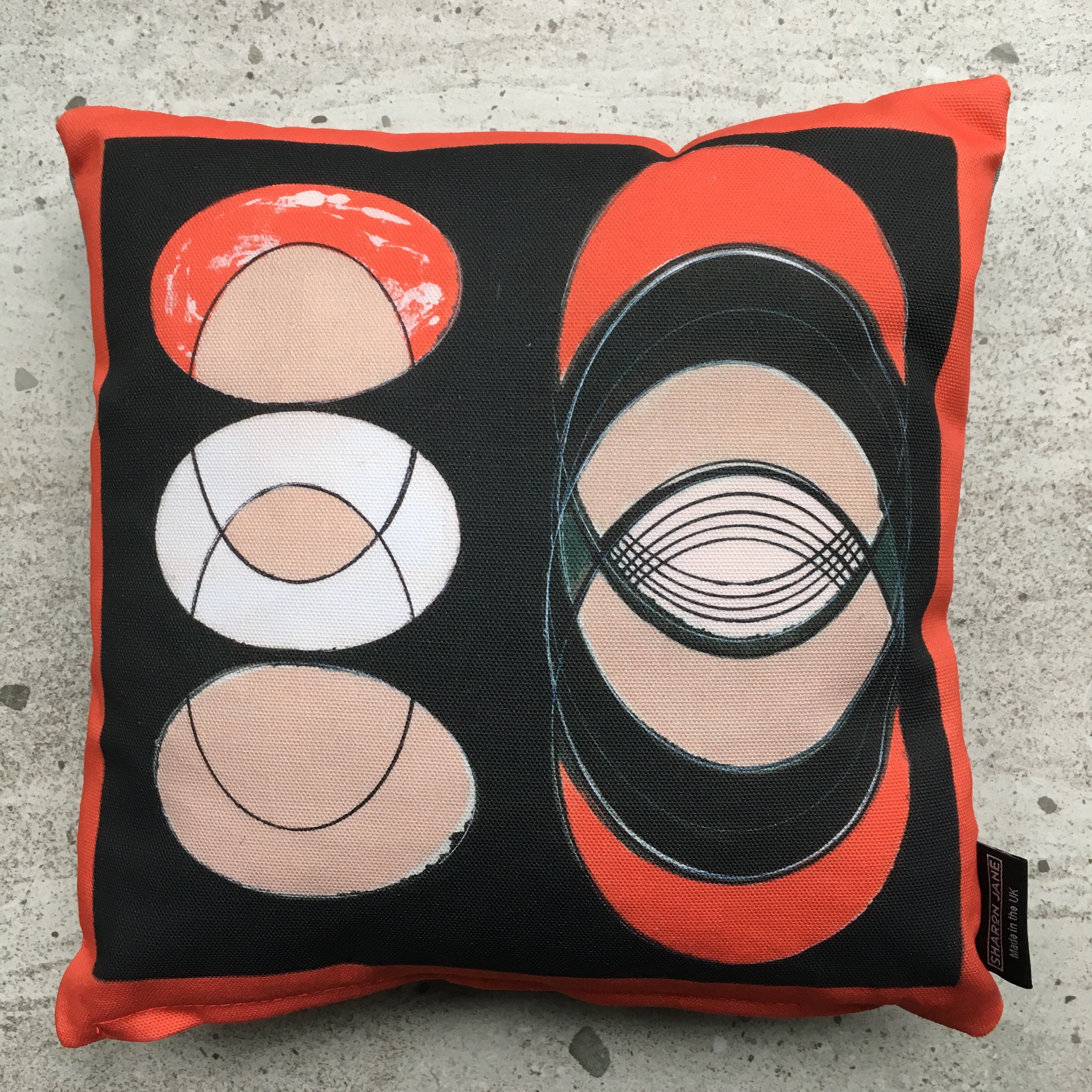 Coral Ellipse Mini Cushion - Was £20 - Now £10