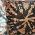 Tie dye Circle  Velvet Cushion - Cinnamon