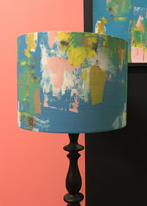Abstract Turquoise Small Lampshade