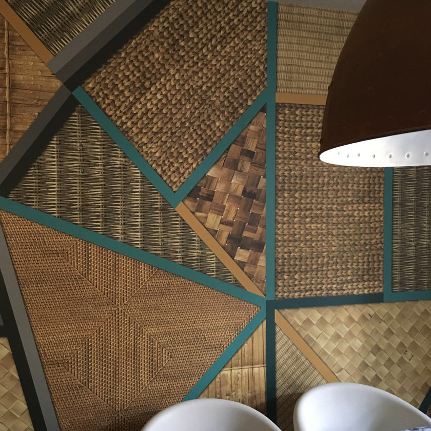 Wicker Geometric Mural