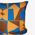 Taking Shape Cushion - Linen, Mustard + Blue