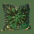 Tie Dye Circle  Velvet Cushion - Bottle